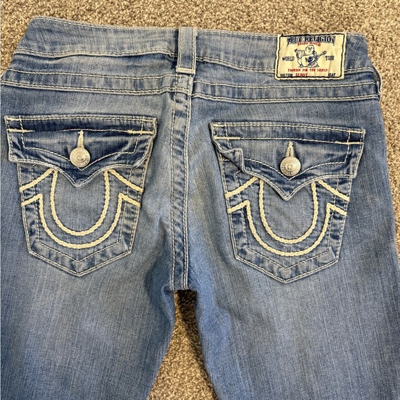 Y2K True Religion Women's Lowrise Skinny Denim Jeans Size 27 - Picture 10 of 10
